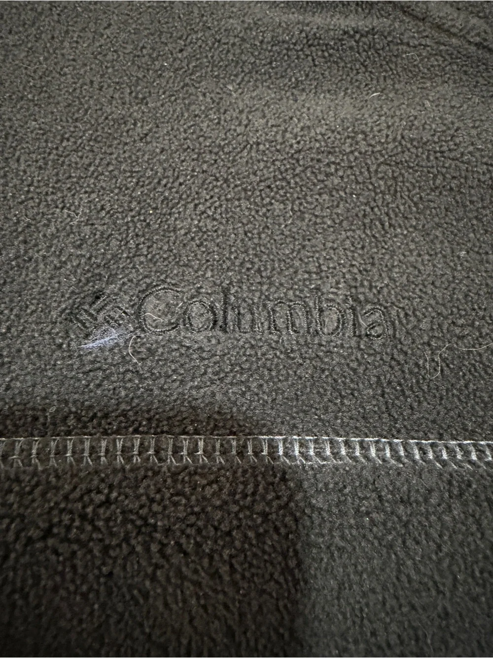 Columbia Black Full-Zip Hooded Fleece Jacket